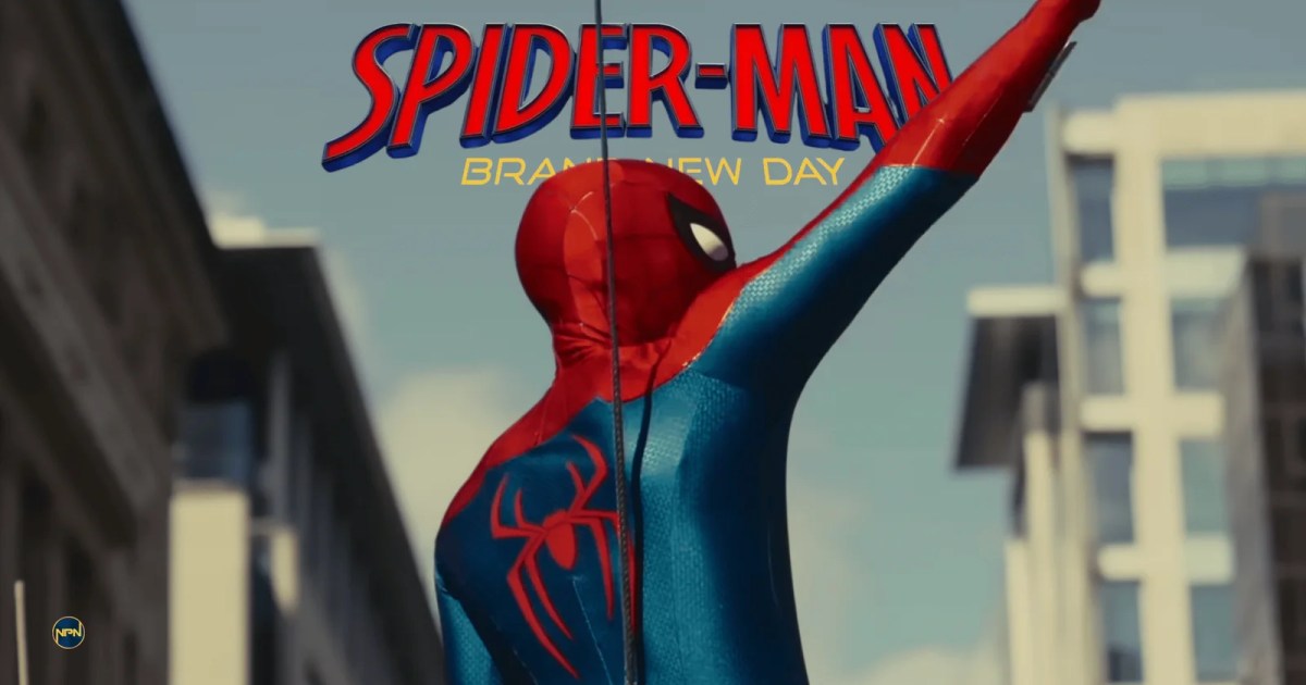 Tom Holland behind the scenes of Spider-man Brand New Day