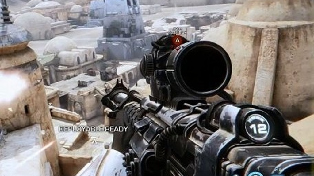 A screenshot from the Star Wars: First Assault beta.