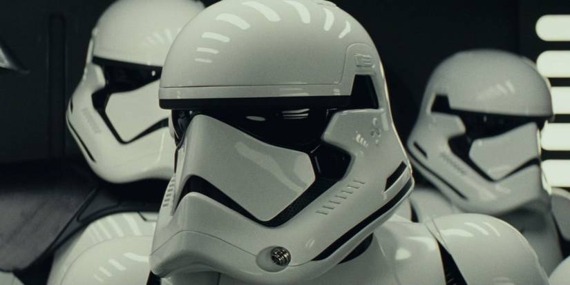Tom Hardy dressed as a Stormtrooper in a deleted scene from Star Wars: The Last Jedi