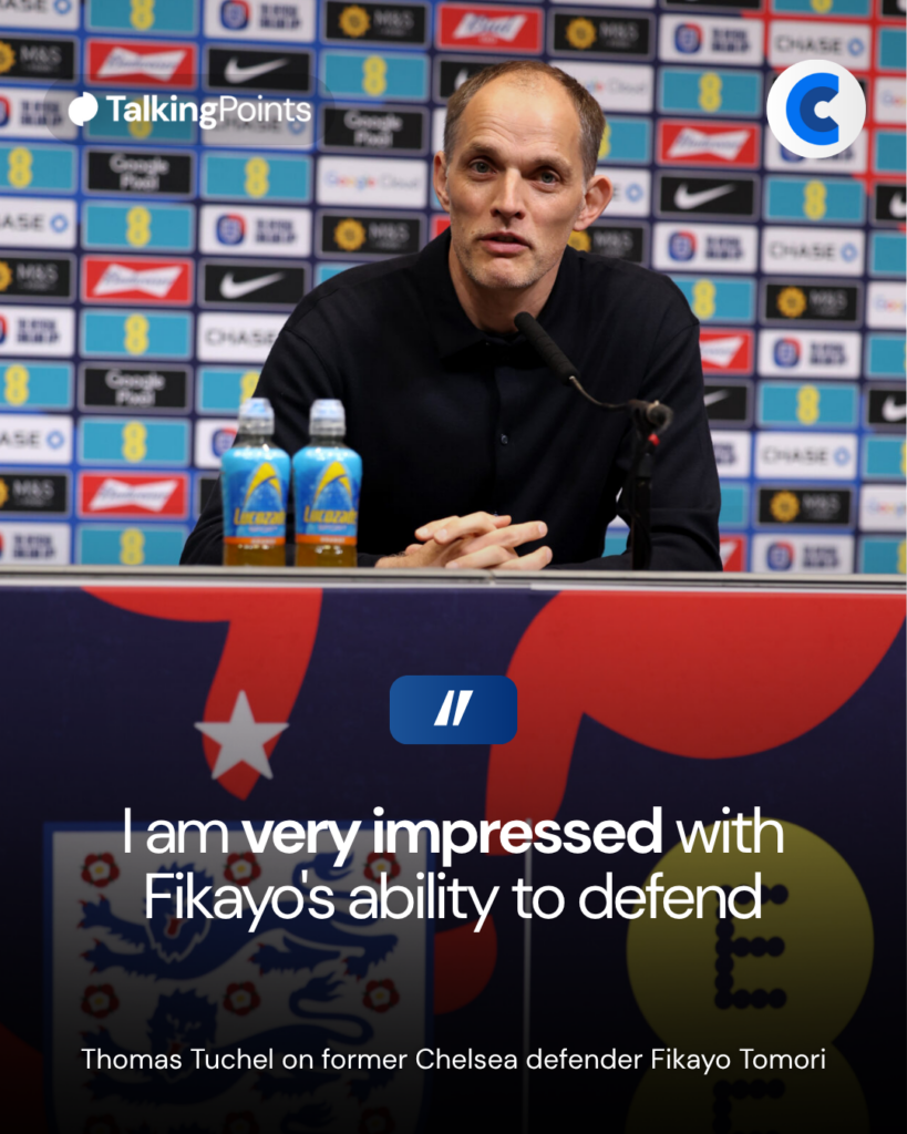 Thomas Tuchel on former Chelsea defender Fikayo Tomori