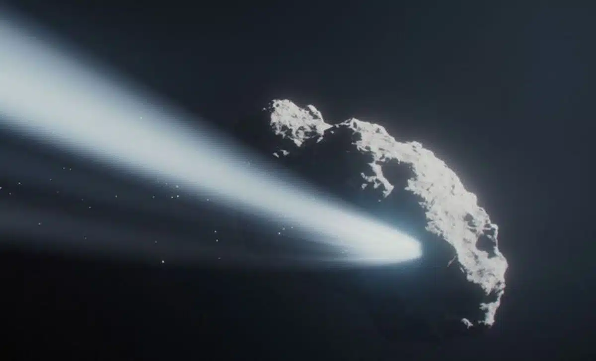 This Artist’s View Shows Comet 41ptuttle–giacobini–kresák Releasing Material As It Warms Near The Sun.