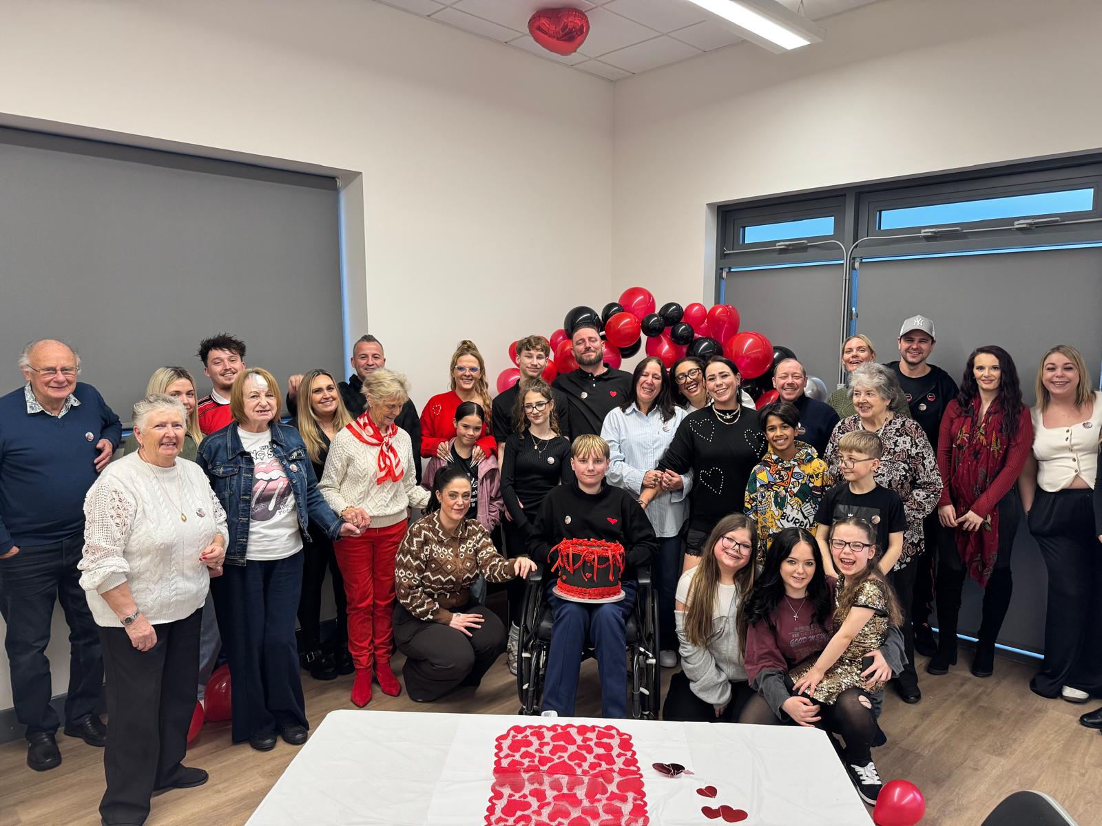 Trey celebrated his one year anniversary of getting a heart transplant