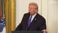 Donald Trump makes comment on White House drapes and ballroom during medal ceremony