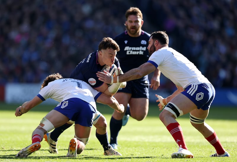 Scotland's Jack Dempsey proved against France that he has made enormous strides at number eight. Photograph: Stu Forster/Getty Images