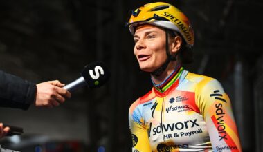 GHENT, BELGIUM - FEBRUARY 28: Lotte Kopecky of Belgium and Team SD Worx - Protime prior to the 21st Omloop Het Nieuwsblad 2026, Women's Elite a 137.2km one day race from Ghent to Ninove / #UCIWWT / on February 28, 2026 in Ghent, Belgium. (Photo by Luc Claessen/Getty Images)