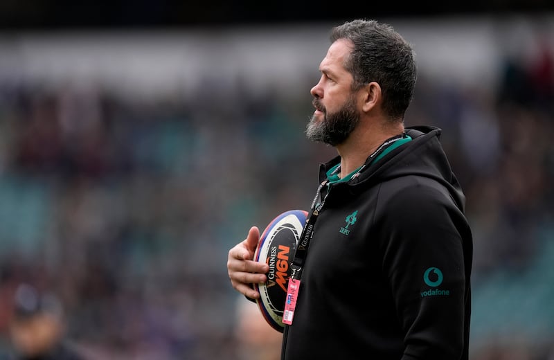 Ireland head coach Andy Farrell before the Six Nations match against England at Twickenham last month. Photograph: Andrew Matthews/PA