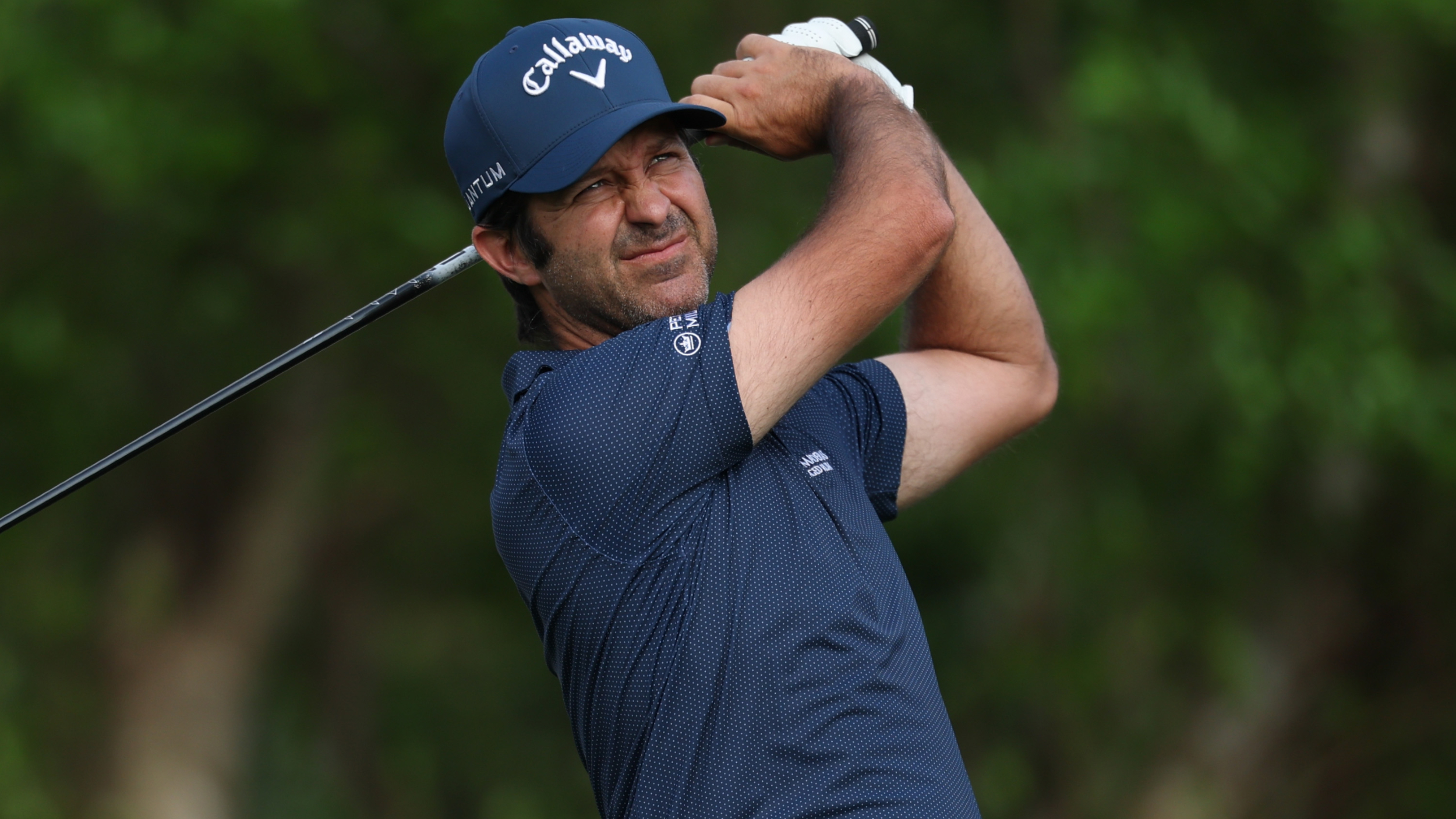 Jorge Campillo hitting a drive