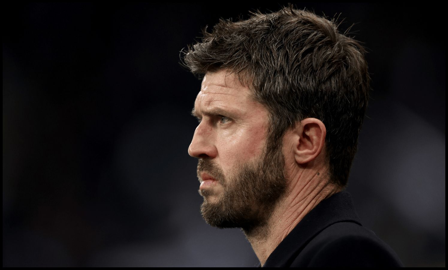 NEWCASTLE UPON TYNE, ENGLAND - MARCH 04: Michael Carrick, Manager of Manchester United, looks on prior to the Premier League match between Newcastle United and Manchester United at St James' Park on March 04, 2026 in Newcastle upon Tyne, England.