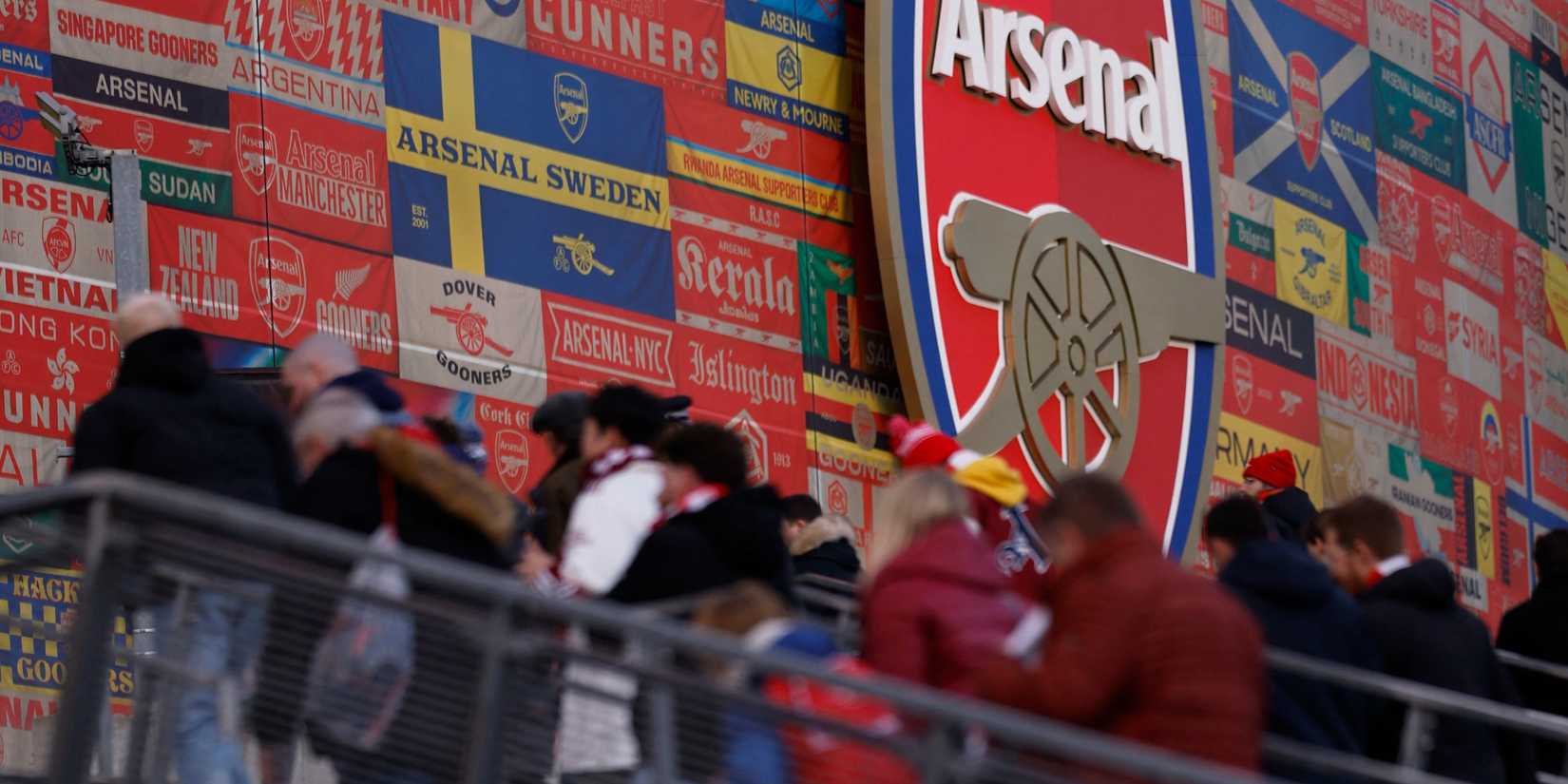 A general view of the outside of Arsenal's Emirates Stadium