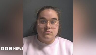 St Albans Crown Court: A brown-and-red-brick building with the words "crown court" written above the entrance in silver capital letters