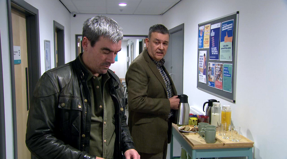 Cain Dingle and Clive, Emmerdale cain dingle and clive, emmerdale