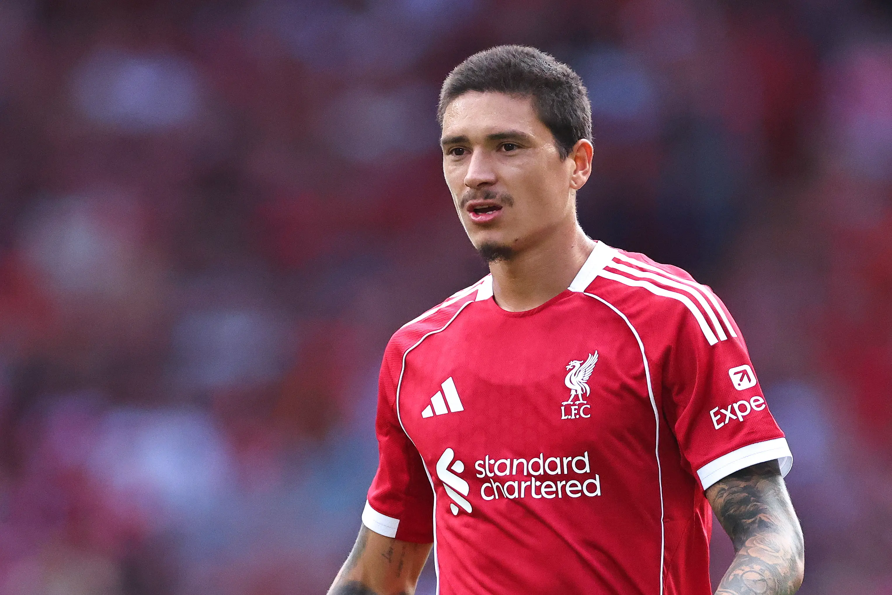 Darwin Nunez left Liverpool last year. Image: Getty 