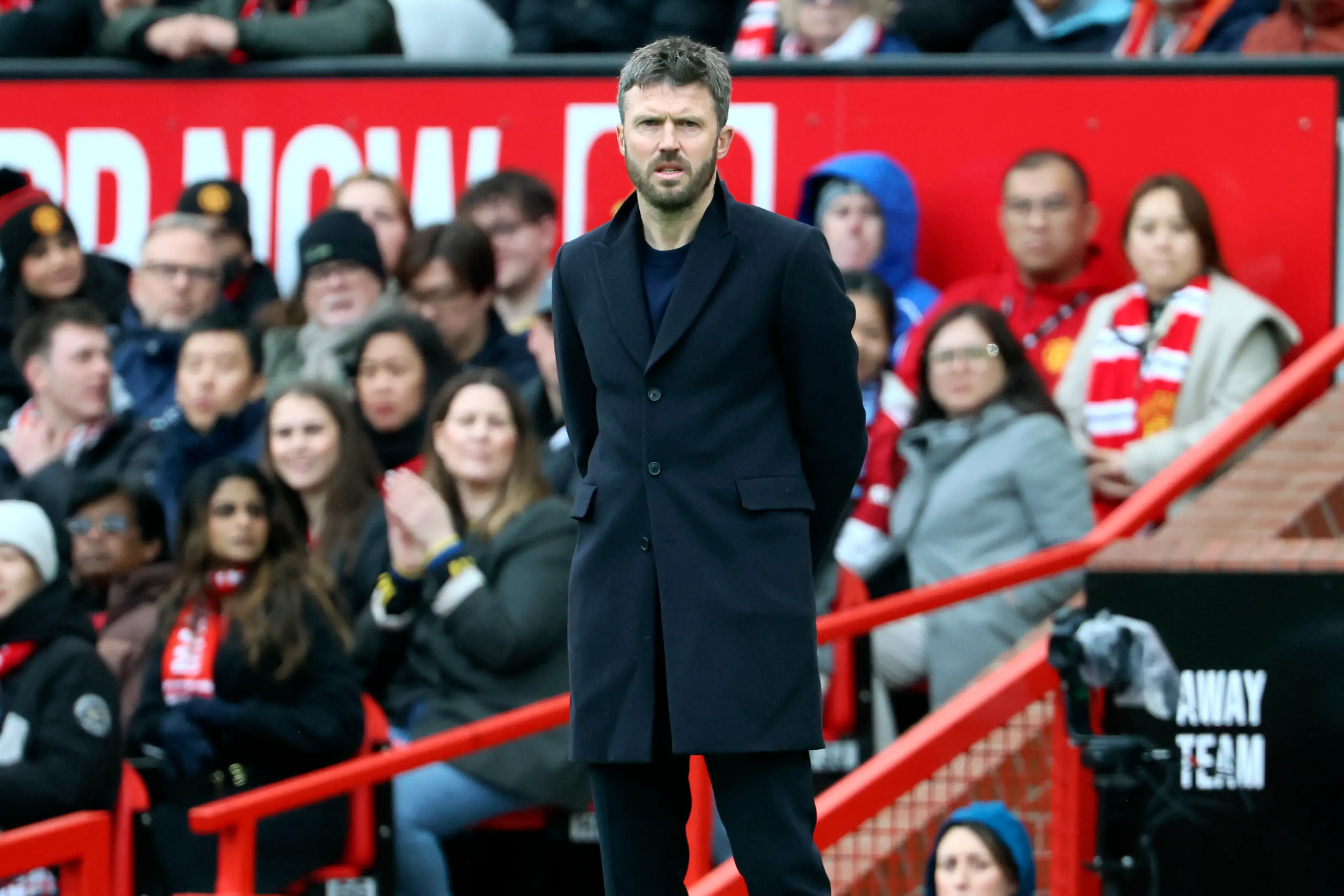 Michael Carrick has emerged as a key candidate to land the Manchester United job on a full-time basis. Image: Getty 