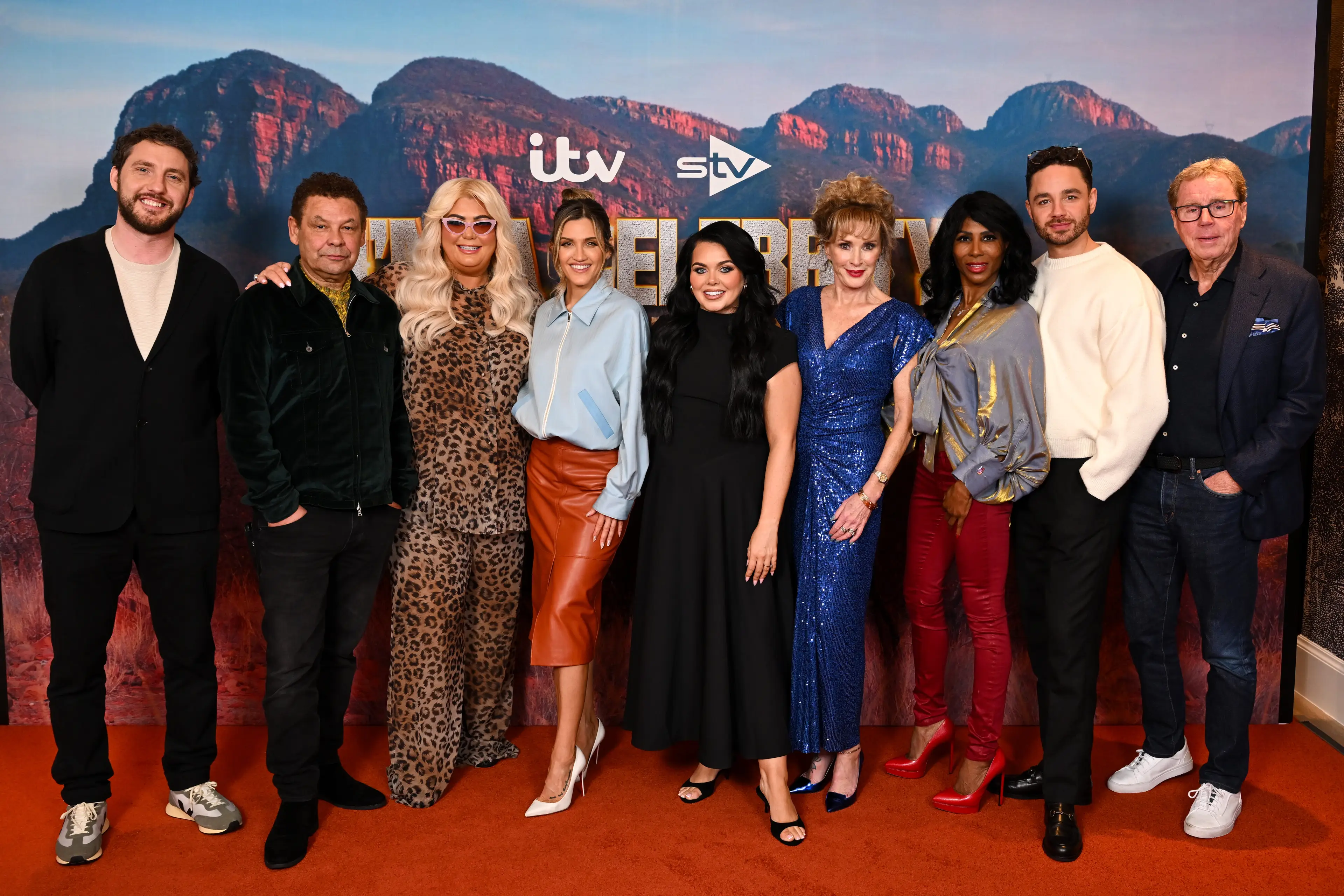 Harry Redknapp (right) and Scarlett Moffatt (fourth from right) are the two series-winning contestants competing in I'm A Celebrity All Stars (Image: Getty)