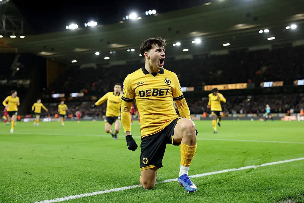 Rodrigo Gomes opened the scoring in the match. (Image: Brett Patzke - WWFC/Wolves via Getty Images)