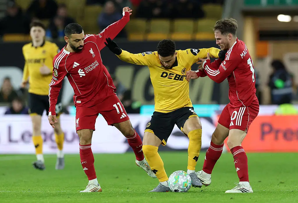 Joao Gomes impressed during Wolves Premier League clash with Liverpool. (Image: David Rogers/Getty Images)