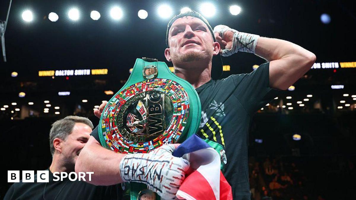 Dalton Smith celebrates after beating Subriel Matias in New York