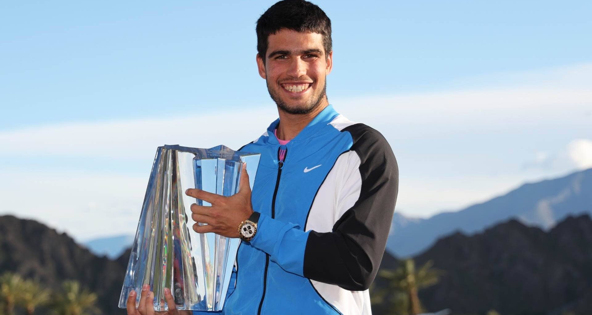 Carlos Alcaraz won consecutive Indian Wells titles in 2023 and 2024.
