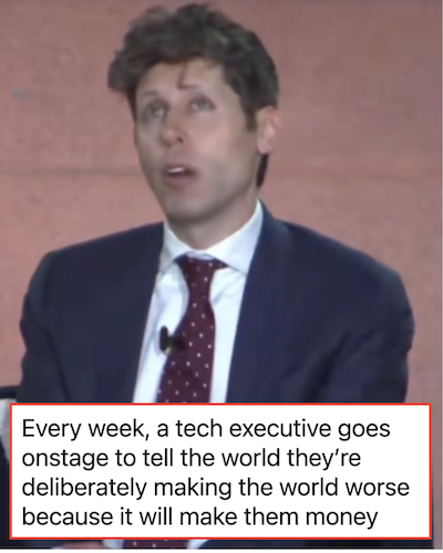 Ultra tech bro Sam Altman wants to put all 'intelligence' behind a paywall and nobody is buying it - 15 brilliant clap backs