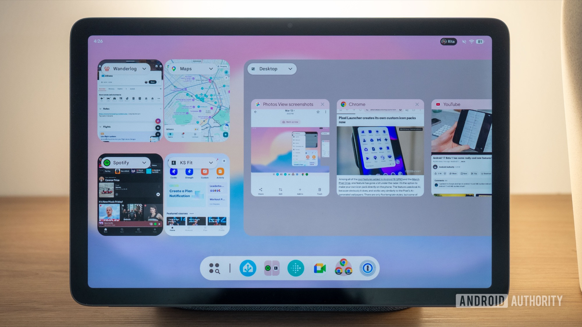 android 16 qpr3 multi window on pixel tablet 3