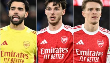 Arsenal injury update: Rice, Raya and Odegaard latest return dates - London Evening Standard