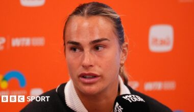 World number one Aryna Sabalenka