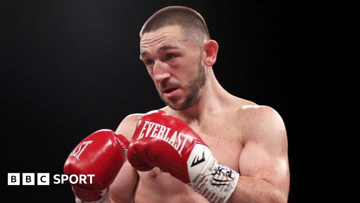 James Dickens in boxing gloves