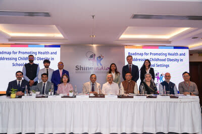 Representatives from the WHO Foundation, Novo Nordisk, and health partners gathered at the launch of the Roadmap for Promoting Health and Addressing Childhood Obesity in School Settings under the Shine India initiative, marking a collaborative step toward preventing childhood obesity and promoting healthier school environments in India.