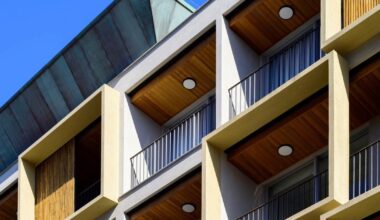 perkins&will pairs bamboo with green-toned corten steel for facade in brazil