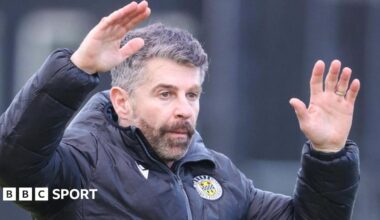 St Mirren manager Stephen Robinson