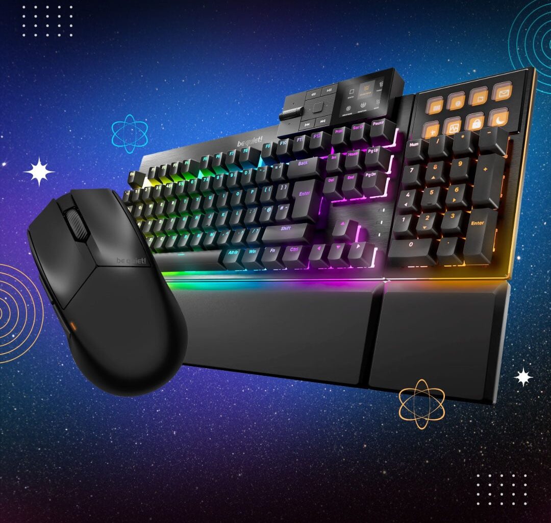 Win 1 of 5 be quiet! Dark Mount and Dark Perk gaming keyboard and mouse bundles