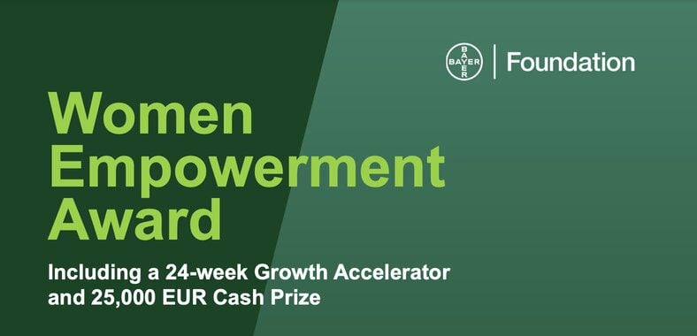 Call For Applications: Bayer Foundation Women Entrepreneurs Award 2026 (€25,000 Cash prize)