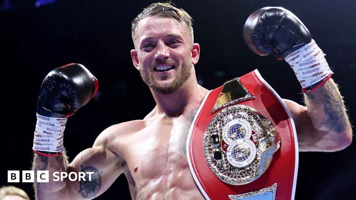 Brad Pauls celebrates winning his bout