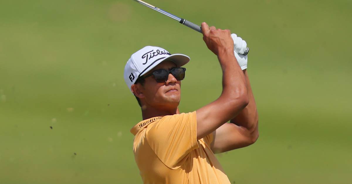 Ricky Castillo chased by teenager Blades Brown, John Daly II at Puerto Rico Open