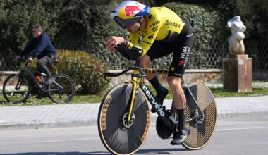 Wout van Aert goes full aero and uses double disc wheels again for Tirreno-Adriatico time trial