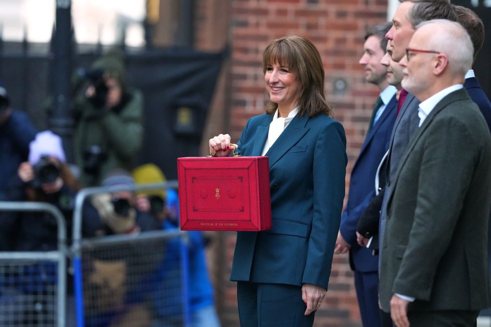 Chancellor Rachel Reeves with the Budget