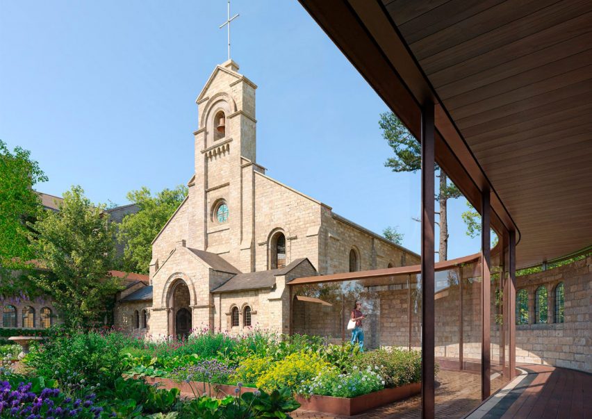 Visual of converted chapel by Foster + Partners