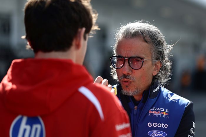Charles Leclerc, Ferrari, Laurent Mekies, Red Bull Racing Team Principal