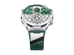 The Huawei Watch Ultimate 2 Green has a liquid metal casing and sapphire glass-covered dial.