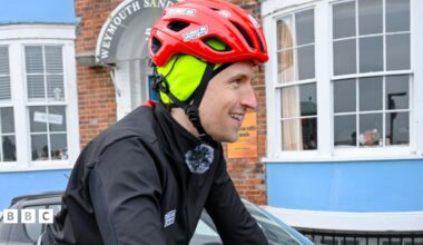 Reaction as Greg finishes Day 1 of his Longest Ride challenge