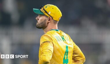 Finn Allen's century puts New Zealand into T20 World Cup final - BBC