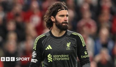 Liverpool goalkeeper Alisson