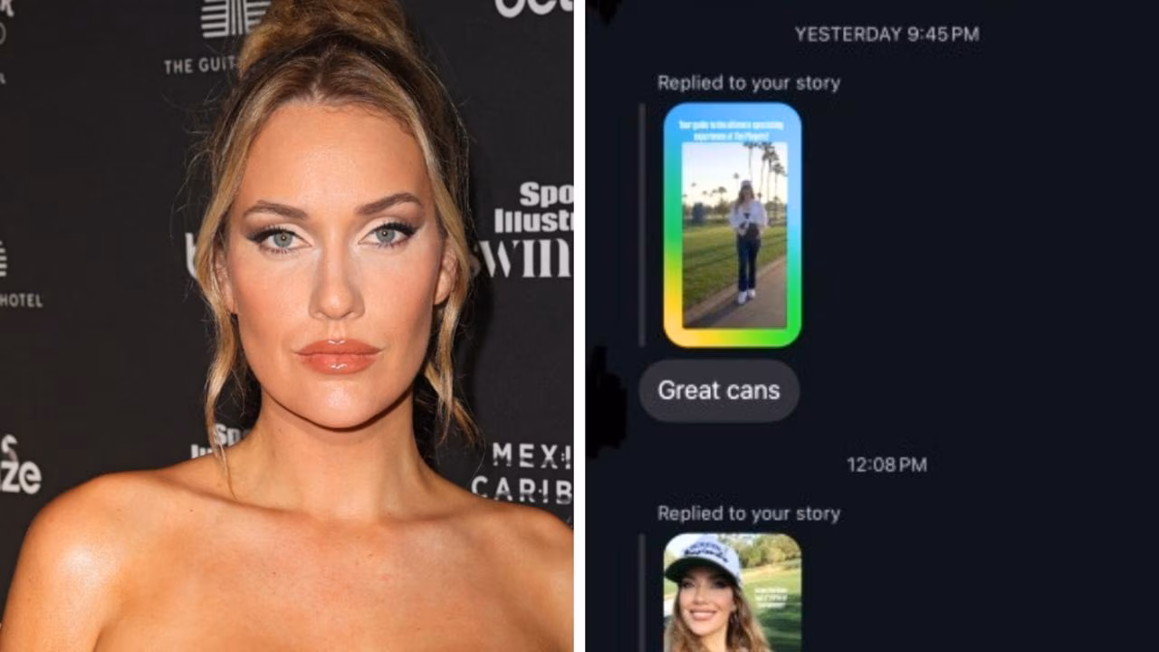‘Bad news’: Golfer Paige Spiranac outs biggest fan as ‘cans’ drama takes twist