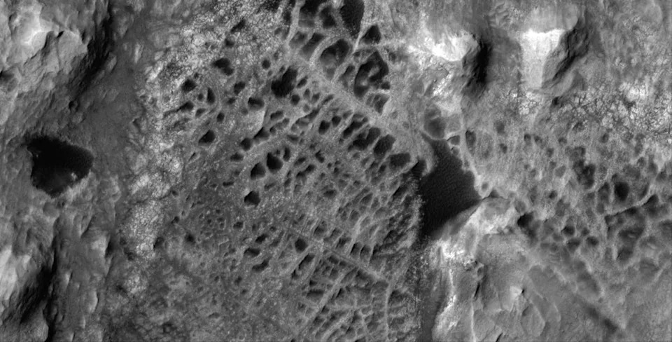 NASA's Mars Curiosity rover has been exploring a curious geological formation made up of ridges that look like spiderwebs from space.