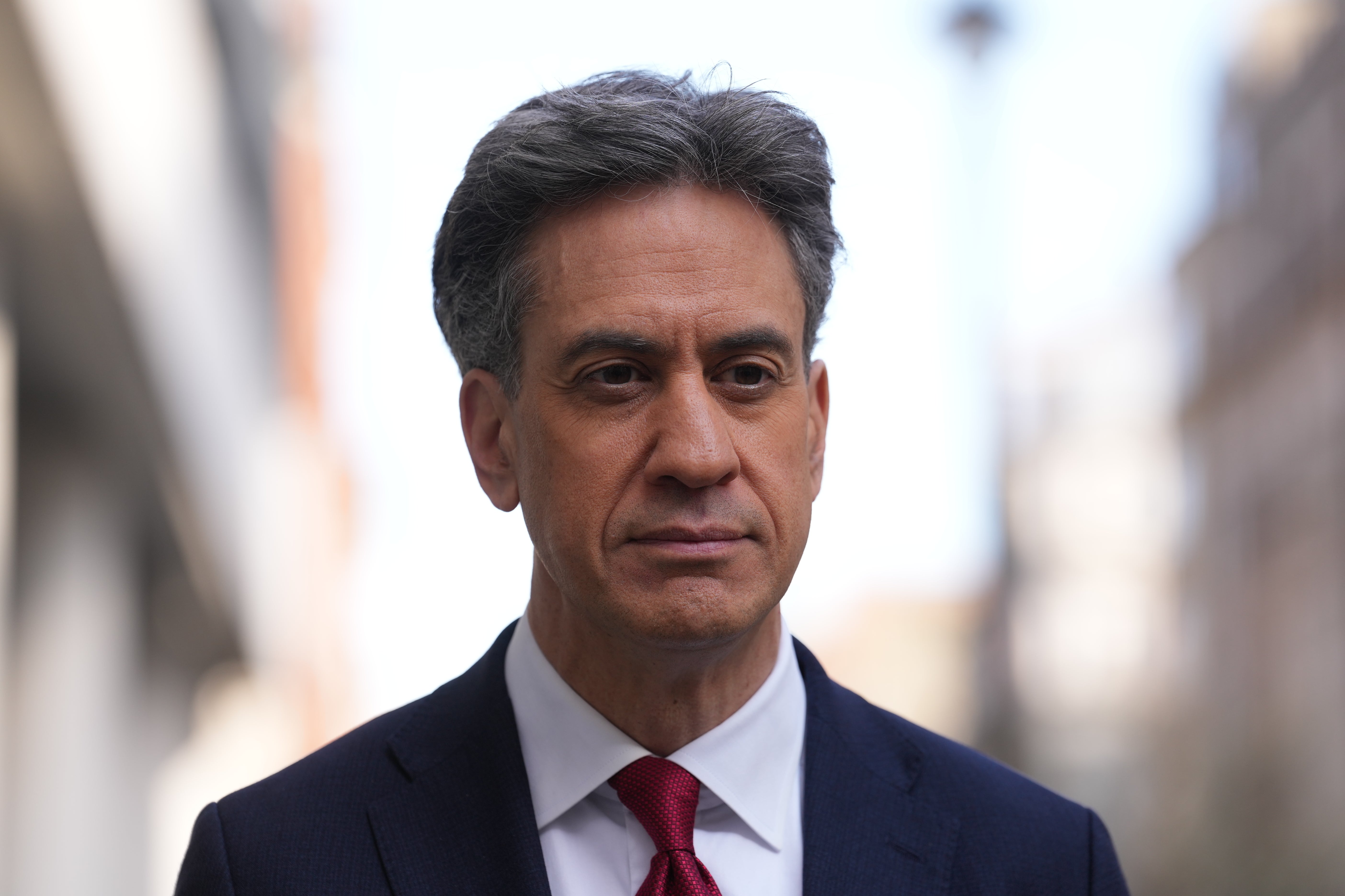 Energy Security Ed Miliband said the Government was determined to roll out clean power so it could give the UK ‘energy sovereignty.’