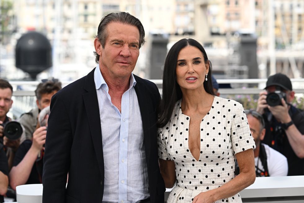 Dennis Quaid and Demi Moore