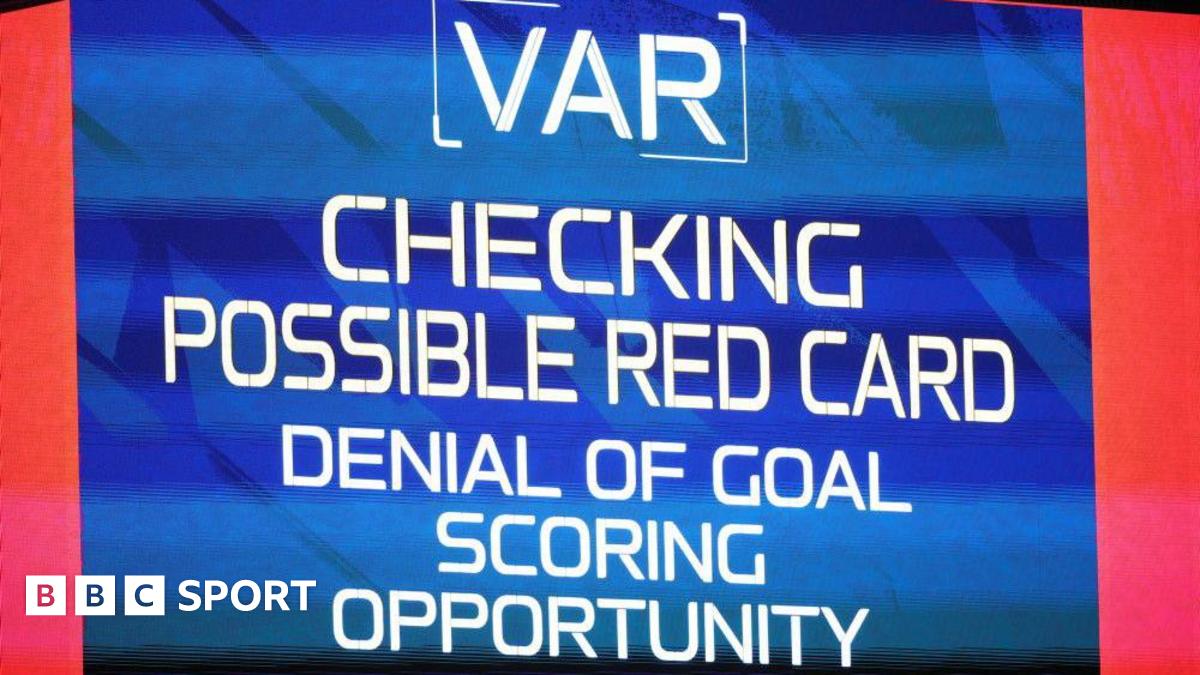 A screen describing a VAR review