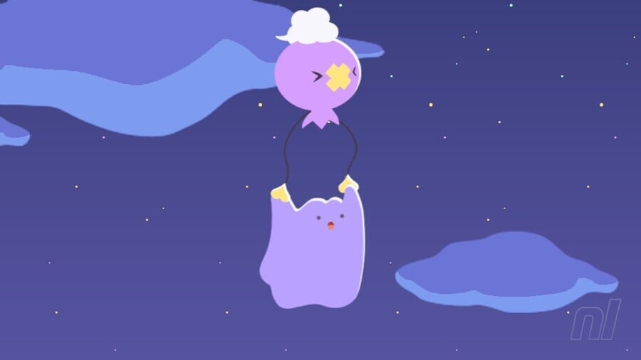 Ditto and Drifloon Dream Island Loading Screen Pokémon Pokopia