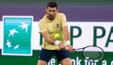 Novak Djokovic is the third seed at the BNP Paribas Open.
