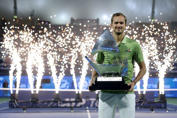 Medvedev won the men's singles title at the Dubai Tennis Championships Medvedev won the men's singles title at the Dubai Tennis Championships